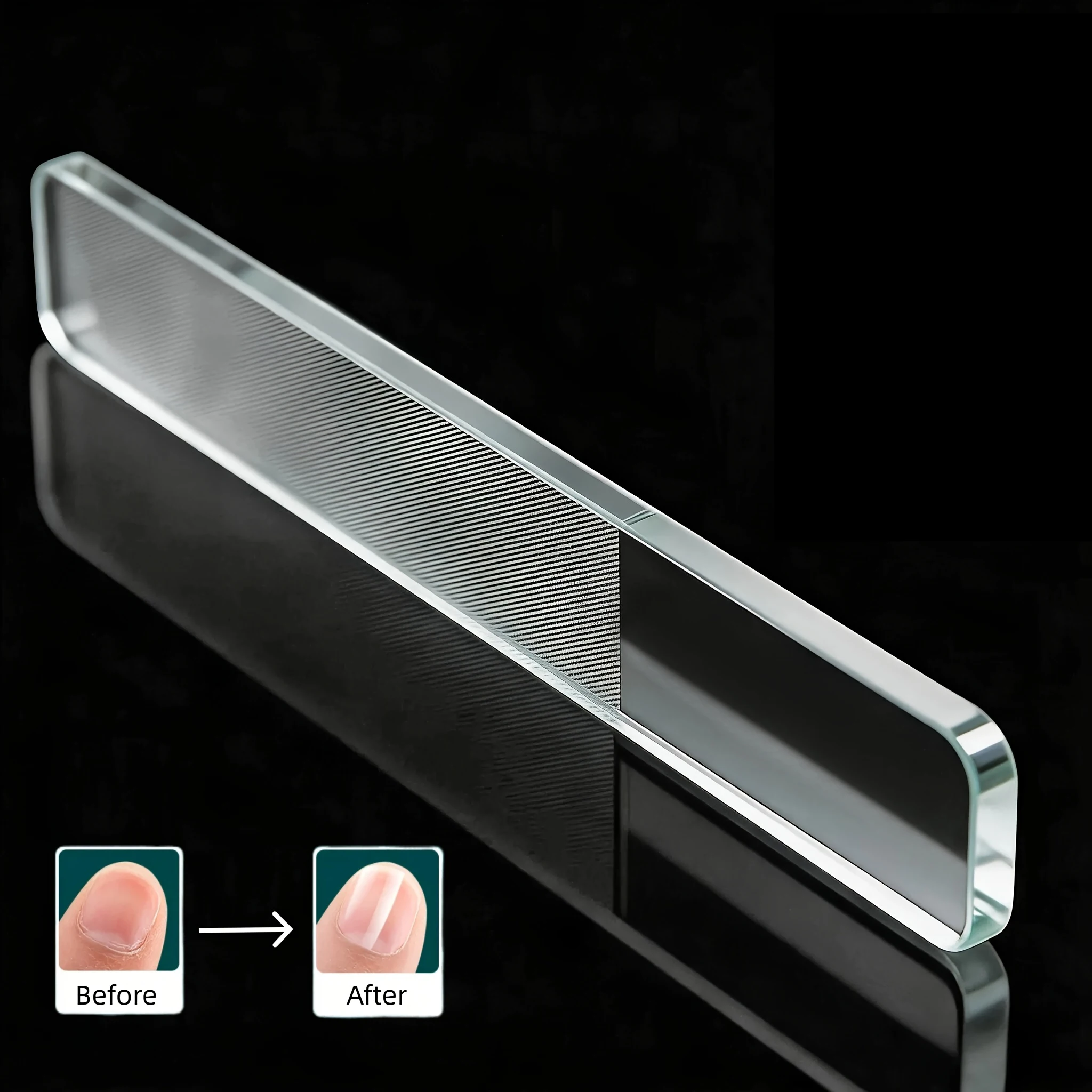 1pc/3pcs Nano Glass Nail File Set with 3 Storage Boxes for Grinding, Polishing and Repairing Nails, Transparent Crystal Nail Art