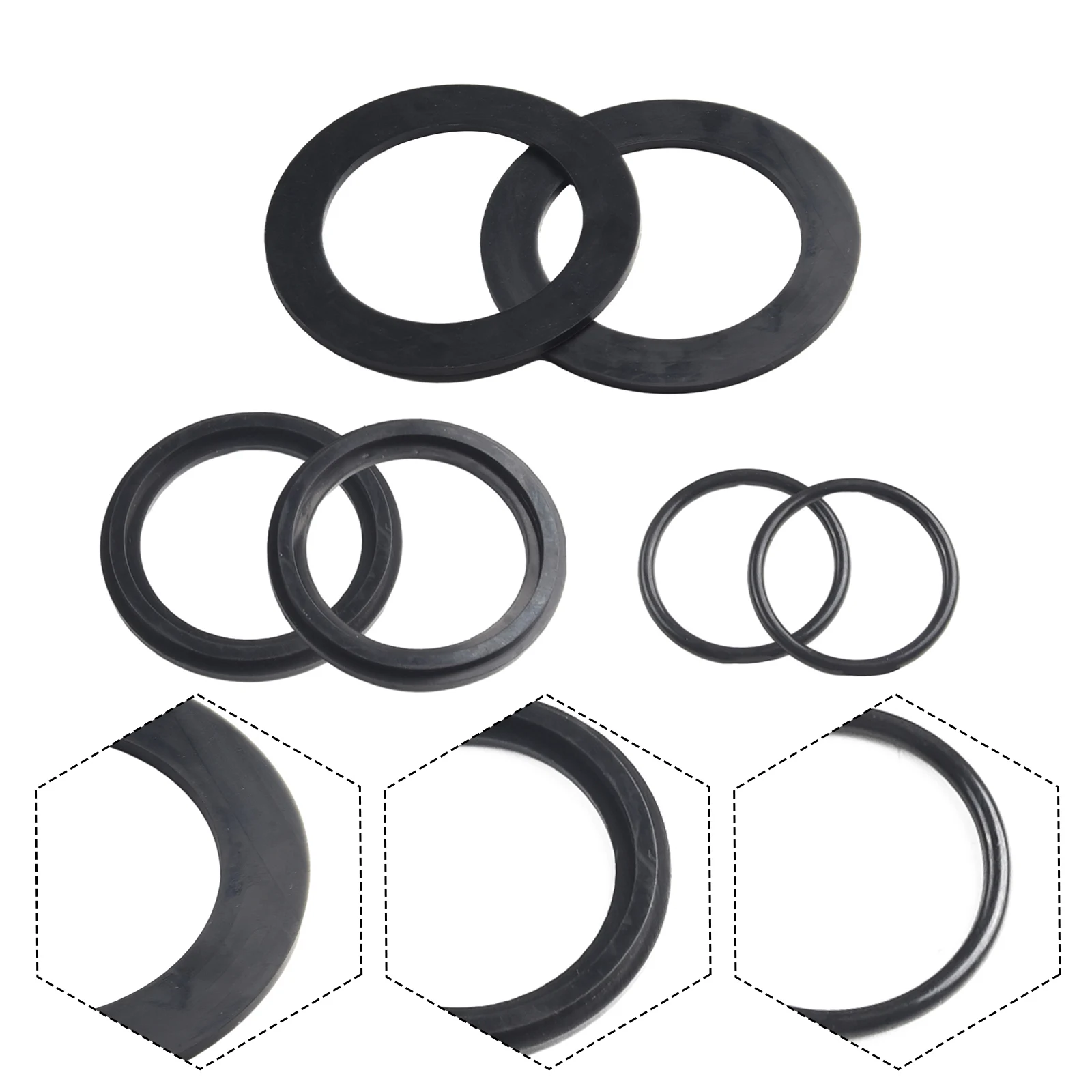 Rendimiento de sellado Superior, Kit de arandelas y anillos de goma ORing de 6 uds para válvulas de émbolo de piscina para 10745 10262 y 10255