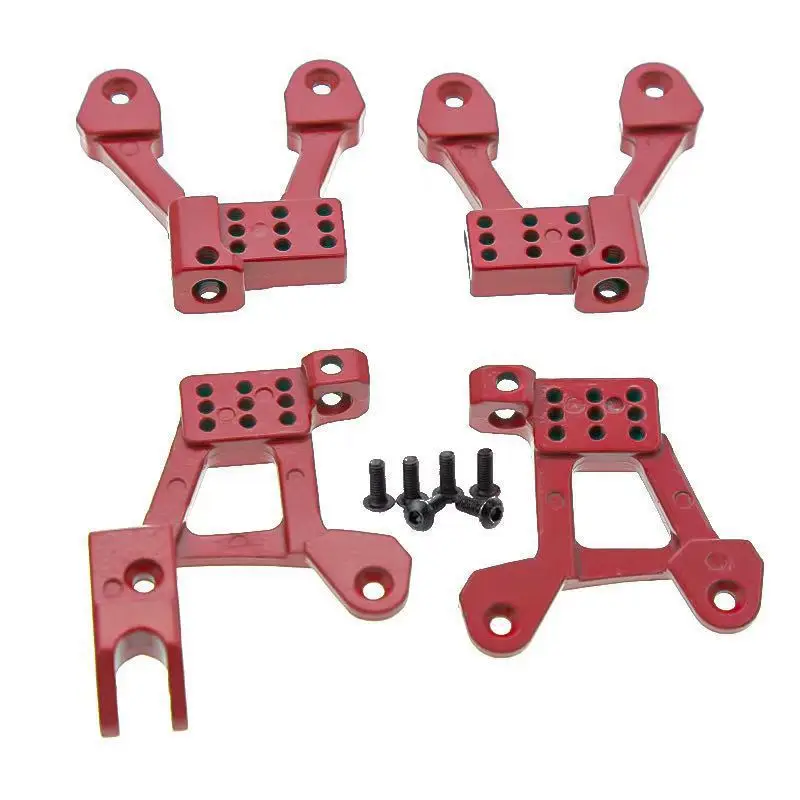 4PCS Metal Front & Rear Shock Damper Towers Mount Hoops for Axial SCX10 II 90046 90047 1/10 RC Crawler Upgrade Parts,3