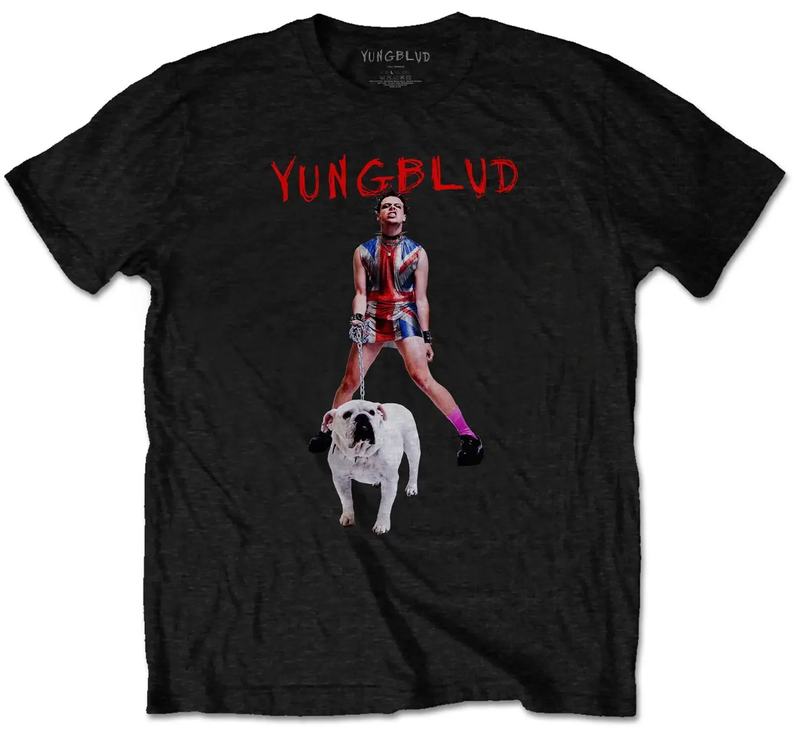 Yungblud Strawberry Lipstick Black T Shirt New Official