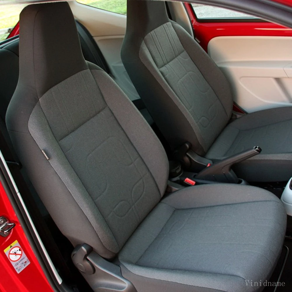 For Volkswagen Up! 2011 2012 2013 2014 2015 2016 PU Leather Custom Car Seat Covers Full Set Interior Protector Accessories