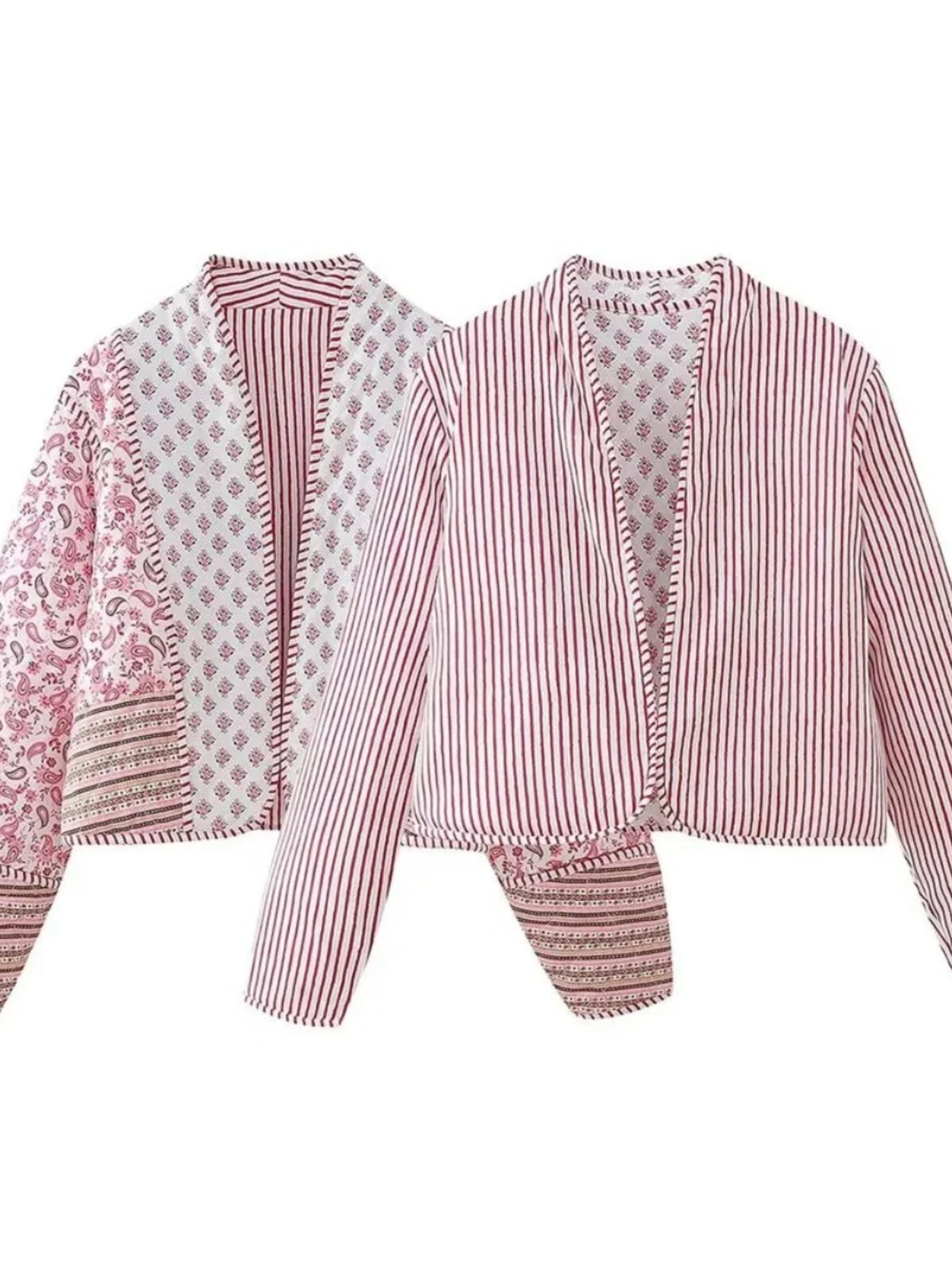 

Розовый двусторонний женский Jaet Street Sle V-Ne Long Sve Свободный крой Зимняя верхняя одежда обычной длины Женская мода