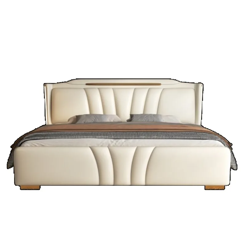 Armazenamento tipo italiano cama lâmpada de indução tira mestre quarto cama design moderno camarotes para dormitório casa acessórios