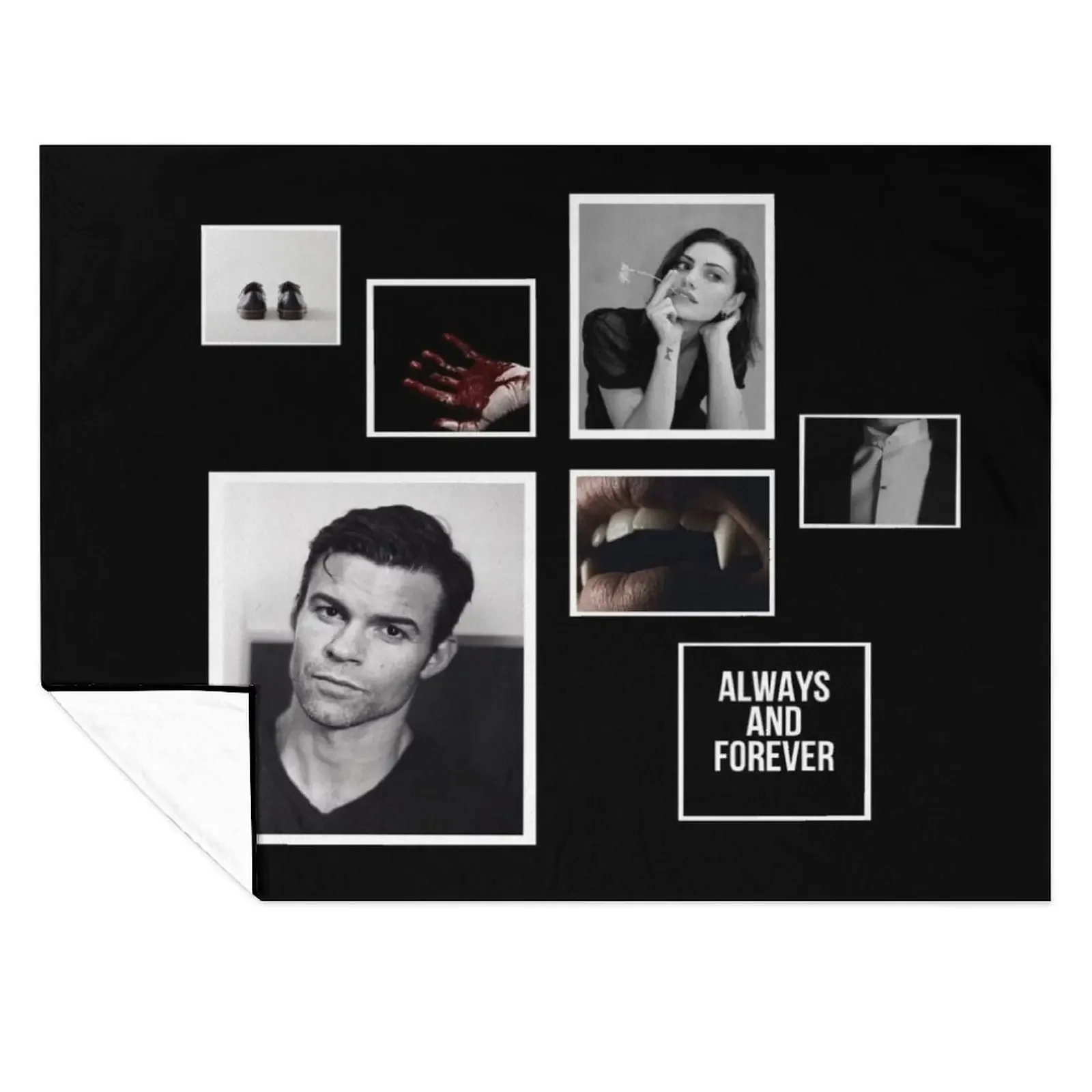 

Elijah Mikaelson Throw Blanket Decorative Sofa halloween Bed linens Plaid Blankets
