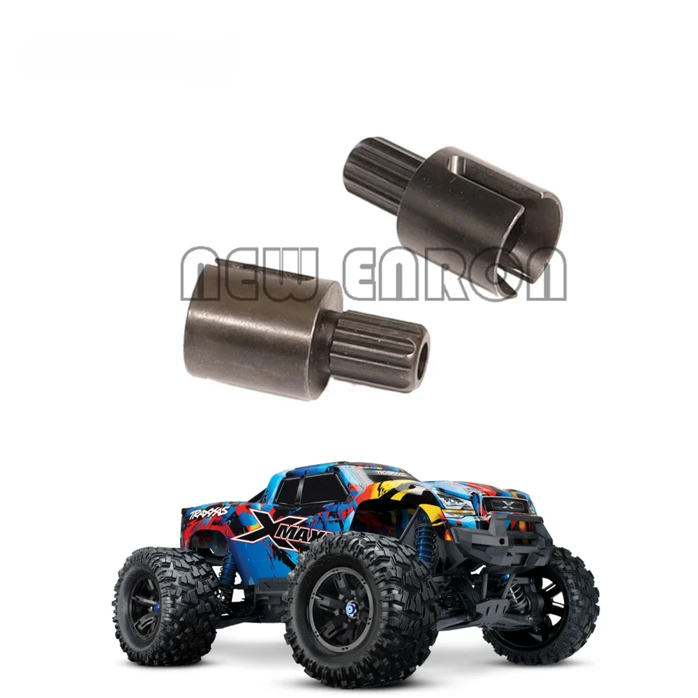 2 ชิ้นโลหะเหล็กแข็ง # 7754X สีดําไดรฟ์ถ้วยสําหรับ RC รถ 1/5 Traxxas X-Maxx 8s 77086-4 อะไหล่อัพเกรด