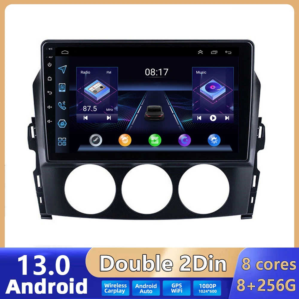 

4G+64GB Car Radio For Mazda MX-5 MX5 III 3 NC Miata 2008-2015 Android Auto Stereo Multimedia Video Player GPS NO 2 Din DVD