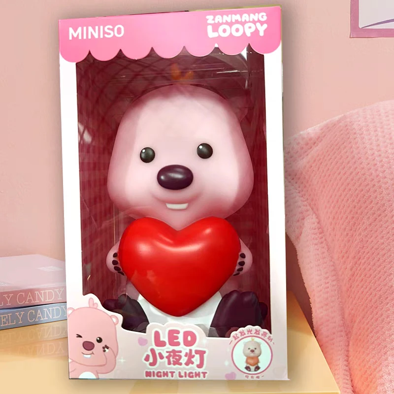 Miniso Excellent Product Zan Moe Ruby Series Large Led Night Light Model Toys Room Decoration Children'S Birthday Kawaii Gifts