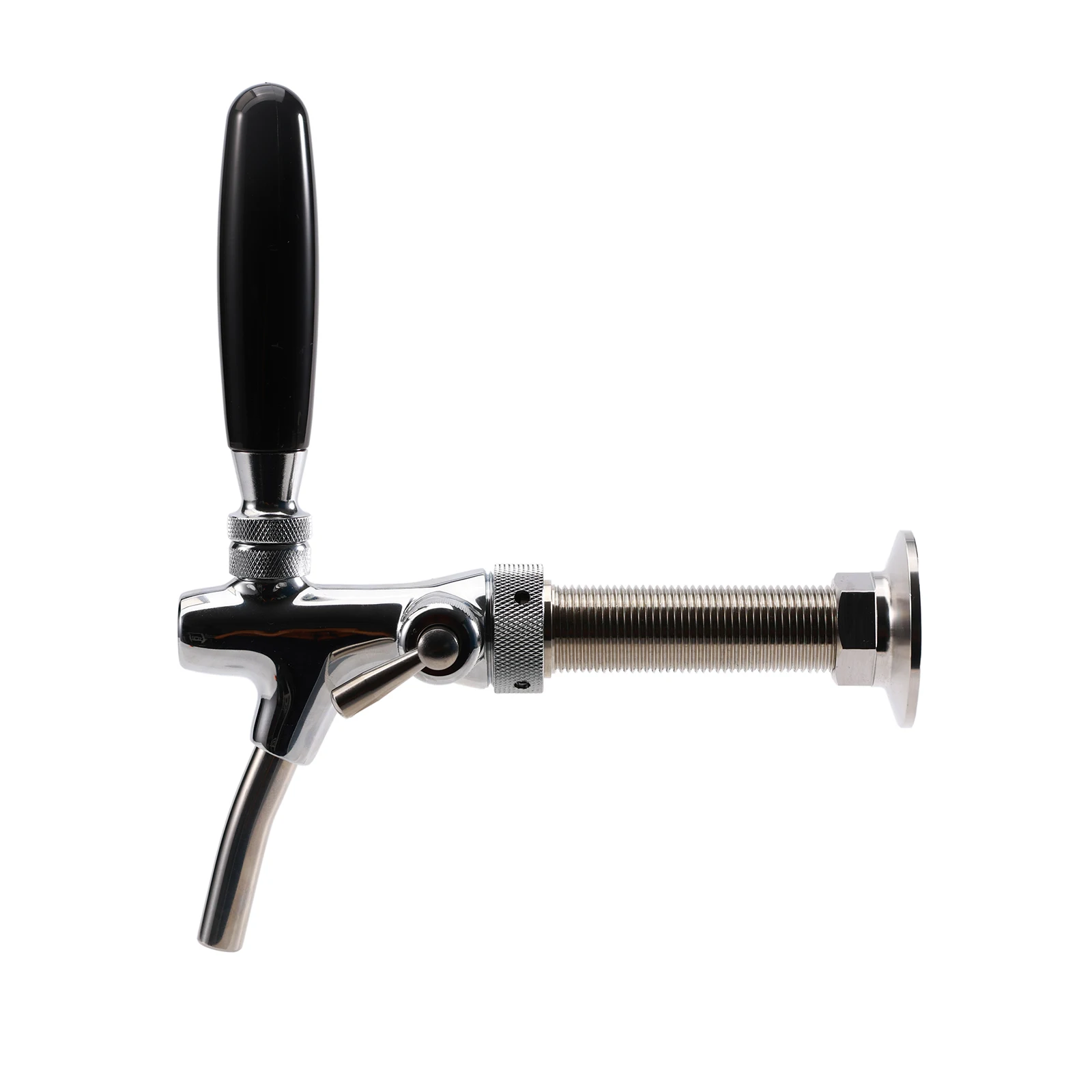 Low Profile Tri Clamp 1.5inch Female Beer Thread Adapter Keg Coupler Beer Shank Adapter 5/8"Female BSP Sanke Keg Cleaning Part view 3