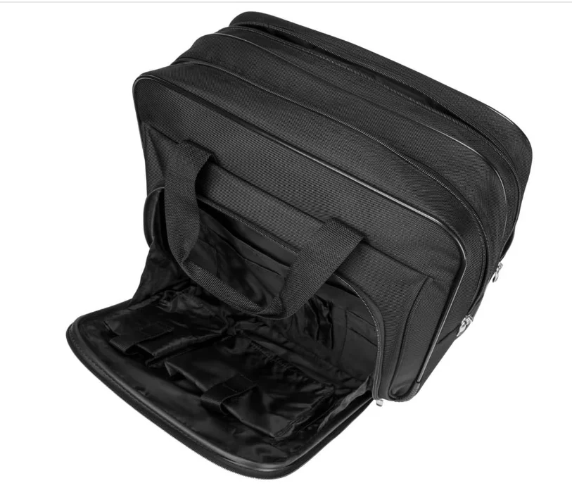 Softside-maleta de viaje de negocios para hombre, Maleta Oxford de 18 pulgadas para ordenador portátil, Maleta de viaje con ruedas, equipaje rodante