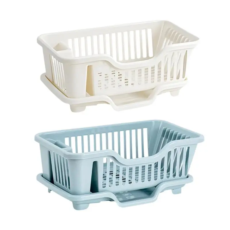 

Drying Dish Rack Cutlery Holder Dish Drainer Counter Dish Rack Double-Layer Kitchen Organizers Rack Home Storage & Organization