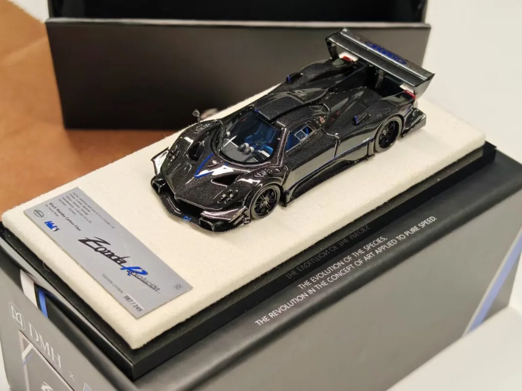 In Stock 1:64 carbon blue line enough clock custom resin car model die-cast static car model creative display item holiday gift