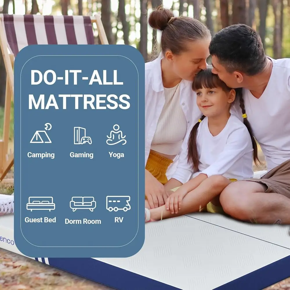 접이식 매트리스 트윈 XL, 접이식 매트리스 4인치 메모리폼, 탈부착 가능한 커버와 분리형으로 휴대 가능한 삼단 접이식 매트리스
