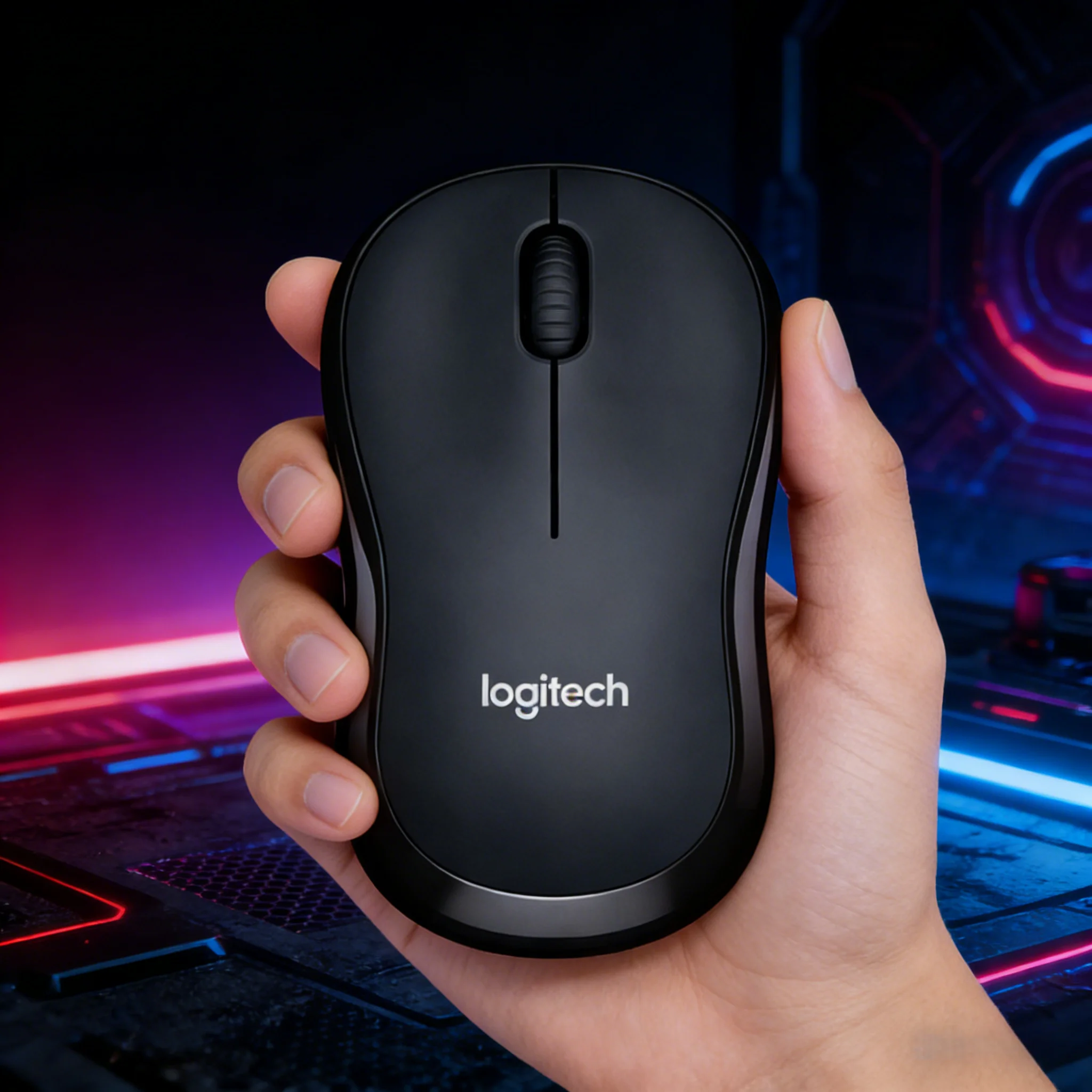 

Logitech M220 Wireless Mouse 2.4GHz Silent Click Ergonomic Office Mouse for PC Laptop