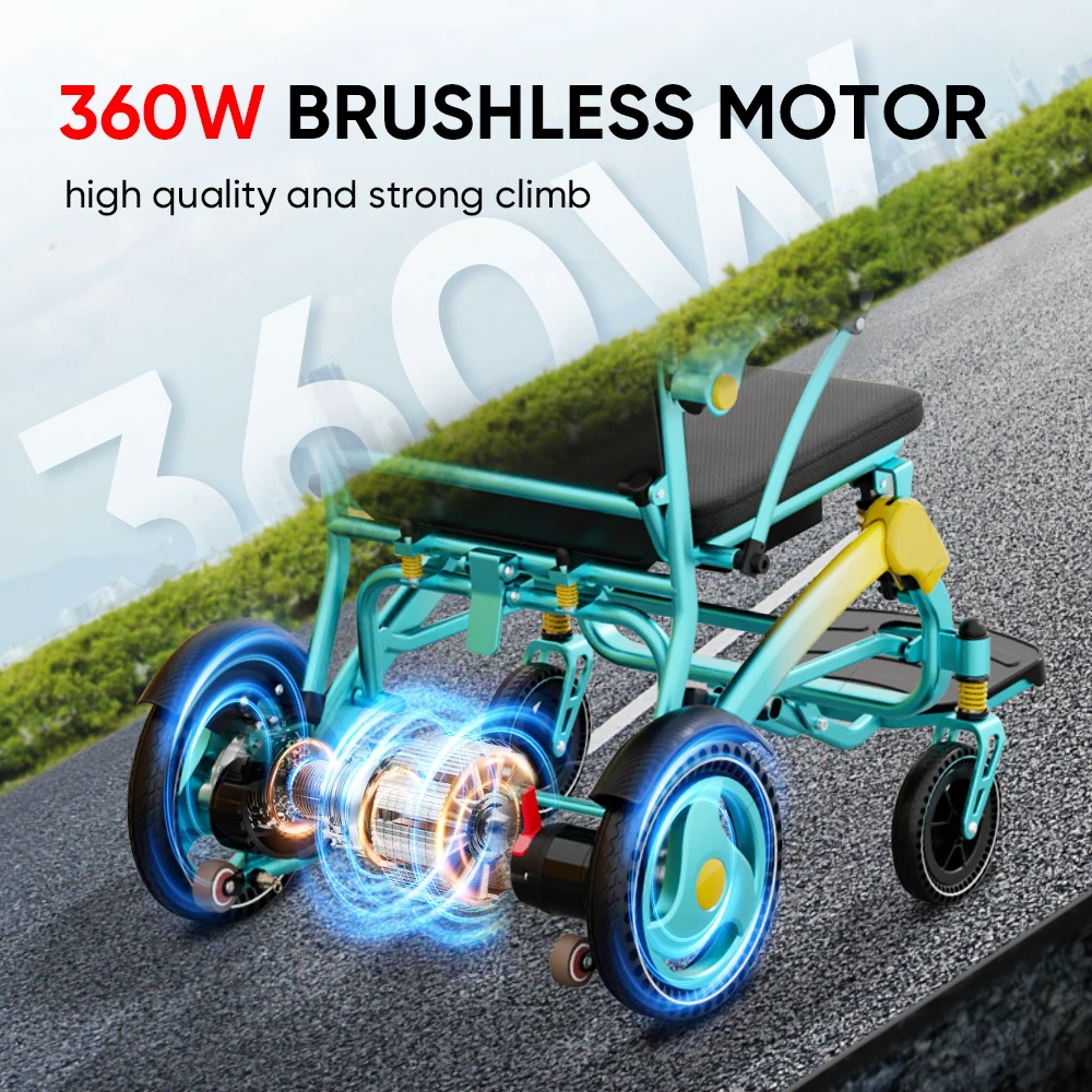 2026 New Arrival 18kg Ultra Lightweight Electric  Quick Fold Dual Big Spring Suspension Powerful Brushless
