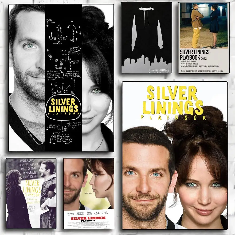 classic movie S-Silver Linings Playbook-K Poster Minimalist Wall Sticker for Cafe Office Bar Home Decor and Gift