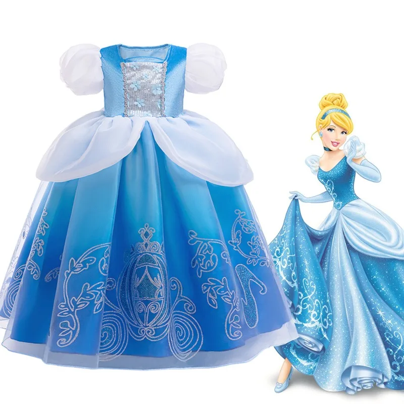 

2025 new Cinderella princess puffy dress dress Cinderella Costume