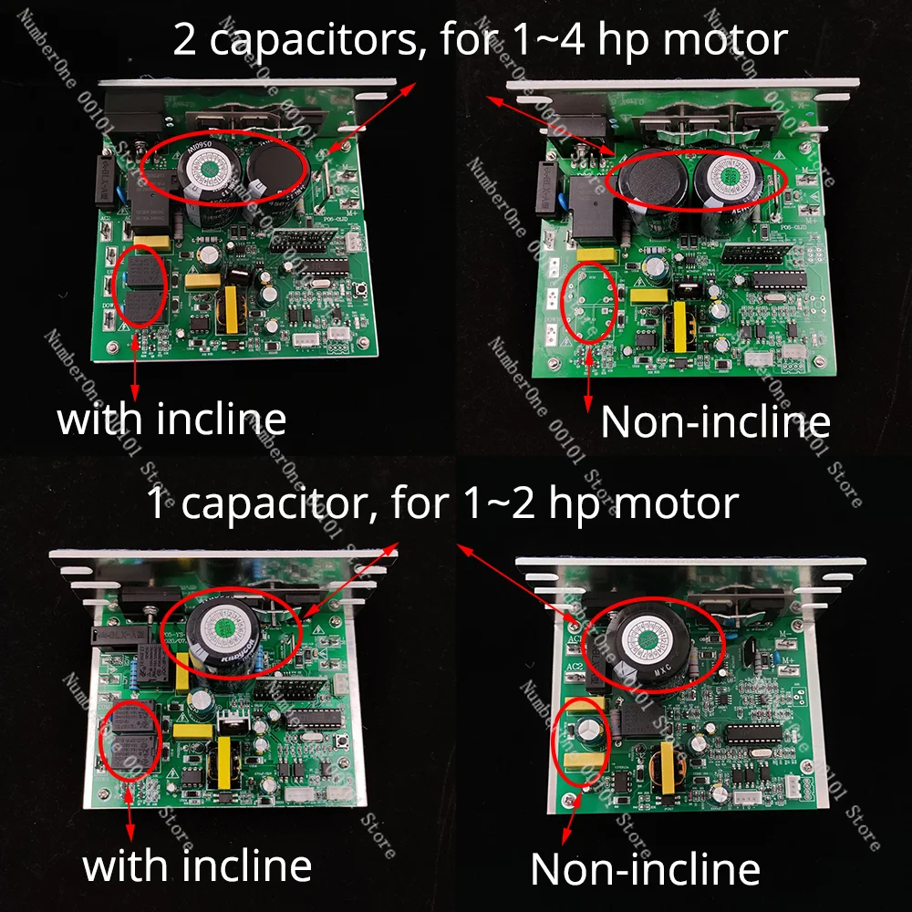 Treadmill Control Panel \\Console \\Display, Suitable for 1-4hp DC Electric Universal Treadmill Repair Kit