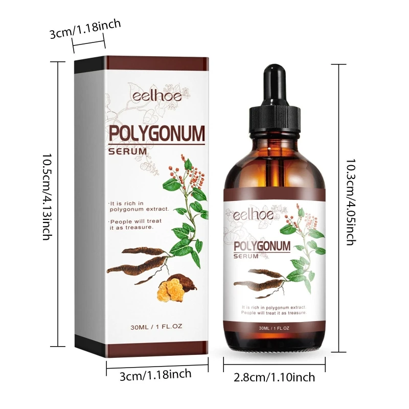 Polygonum Multiflorum Serum White to Black Hair Serum Anti-Hair Loss Hair Serum Dropship