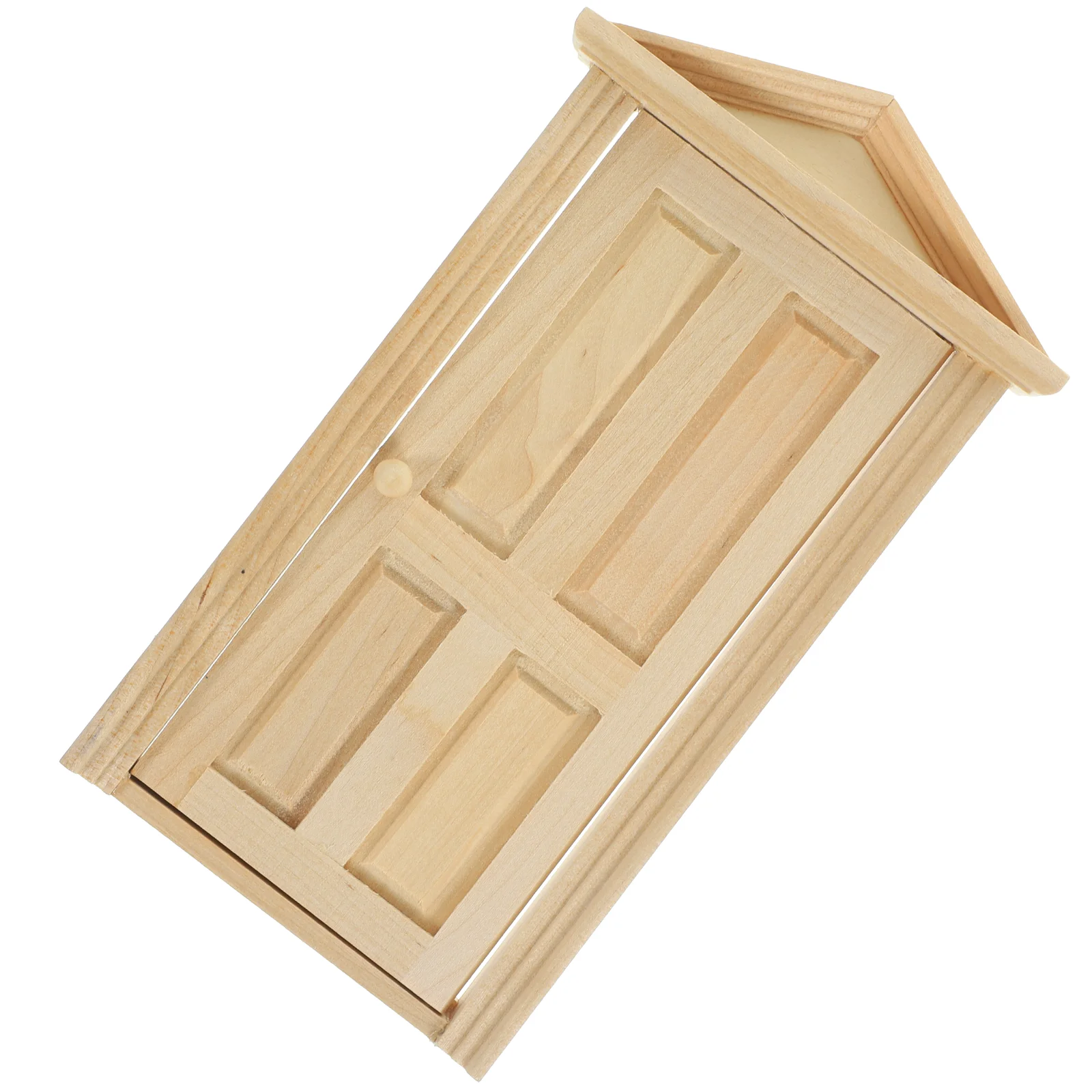 Mini Wooden Door Kids Toys Gate Model Adornment Decorative Small House Miniature Child