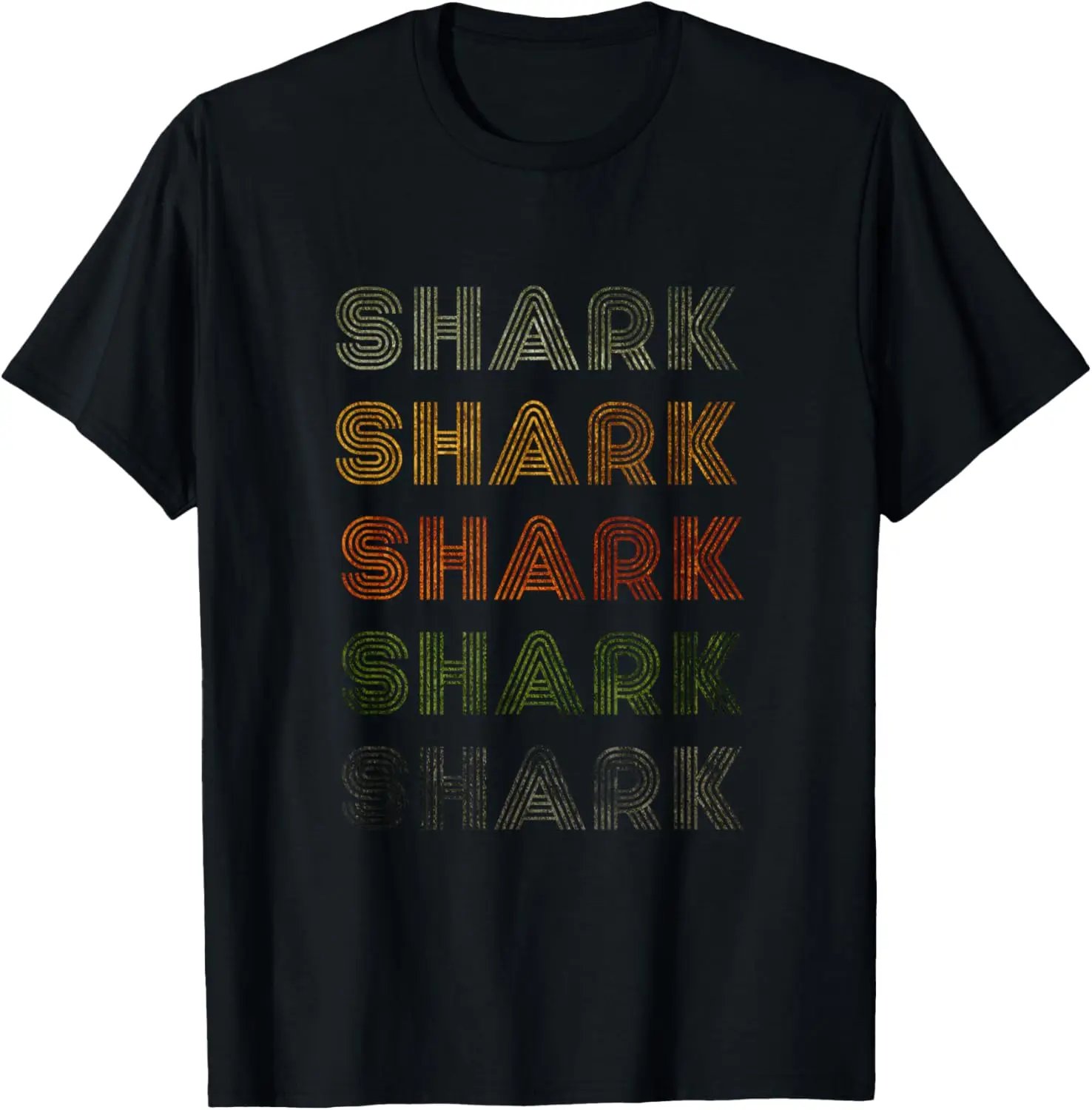 

Love Heart Shark Tee Grunge Vintage Style Black Shark T-Shirt