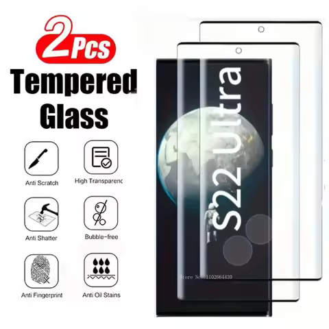 2Pcs Tempered Glass for Samsung Galaxy S22 S21 S24 S23 Ultra S10 S20 Plus Screen Protector for Samsung S23 S24 FE S10 S9 Glass
