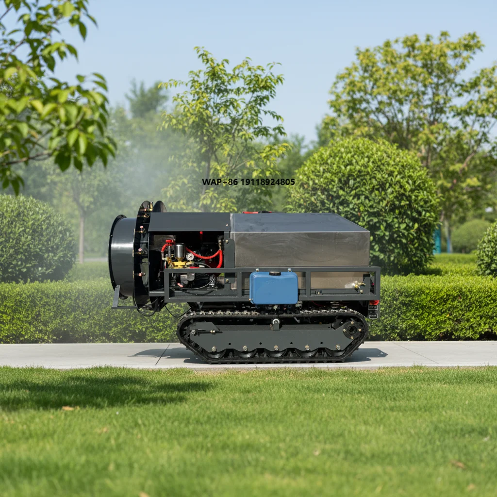 Cropford Self-Propelled Garden Orchard Nursery Sprayer Trucks Remote Control Driverless Core Engine Crawler Sprayer