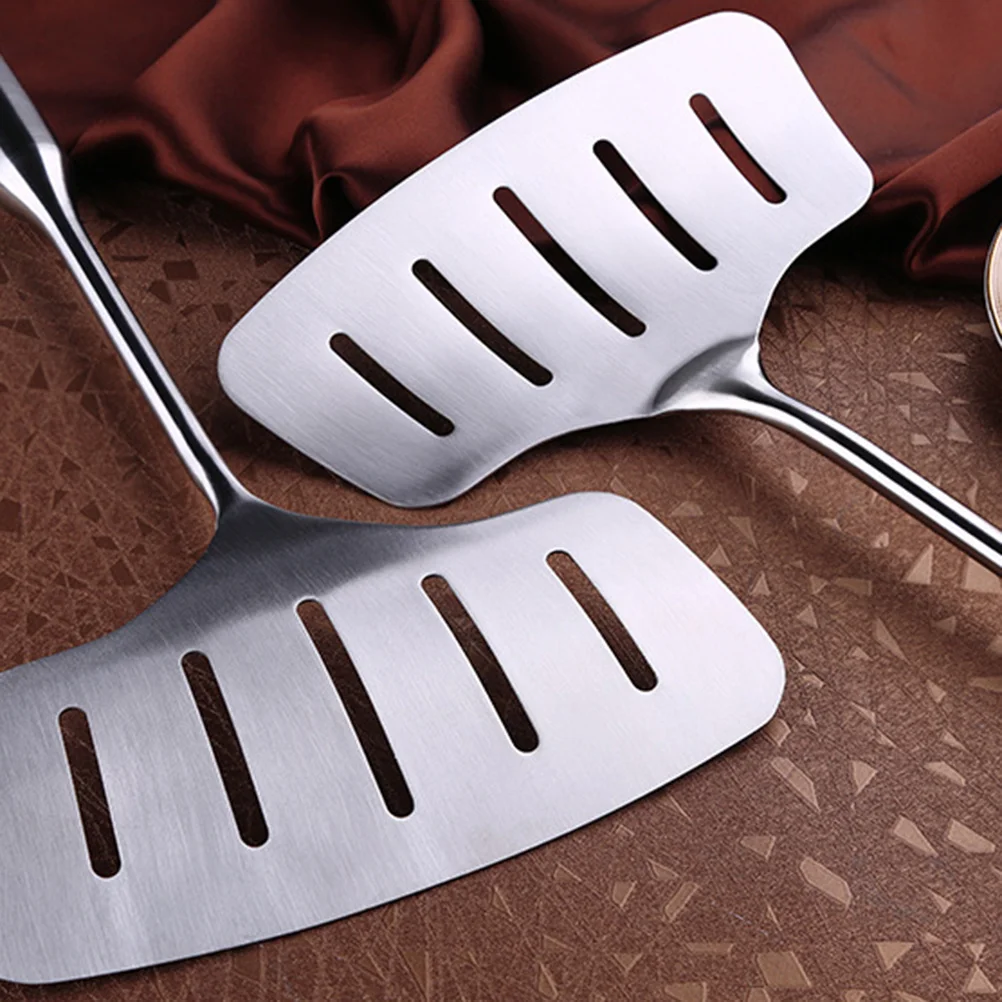 

Stainless Steel Fish Spatula Slotted Turner Flexible Thin Edge for Lifting Flipping Fish Seafood Steak Cooking