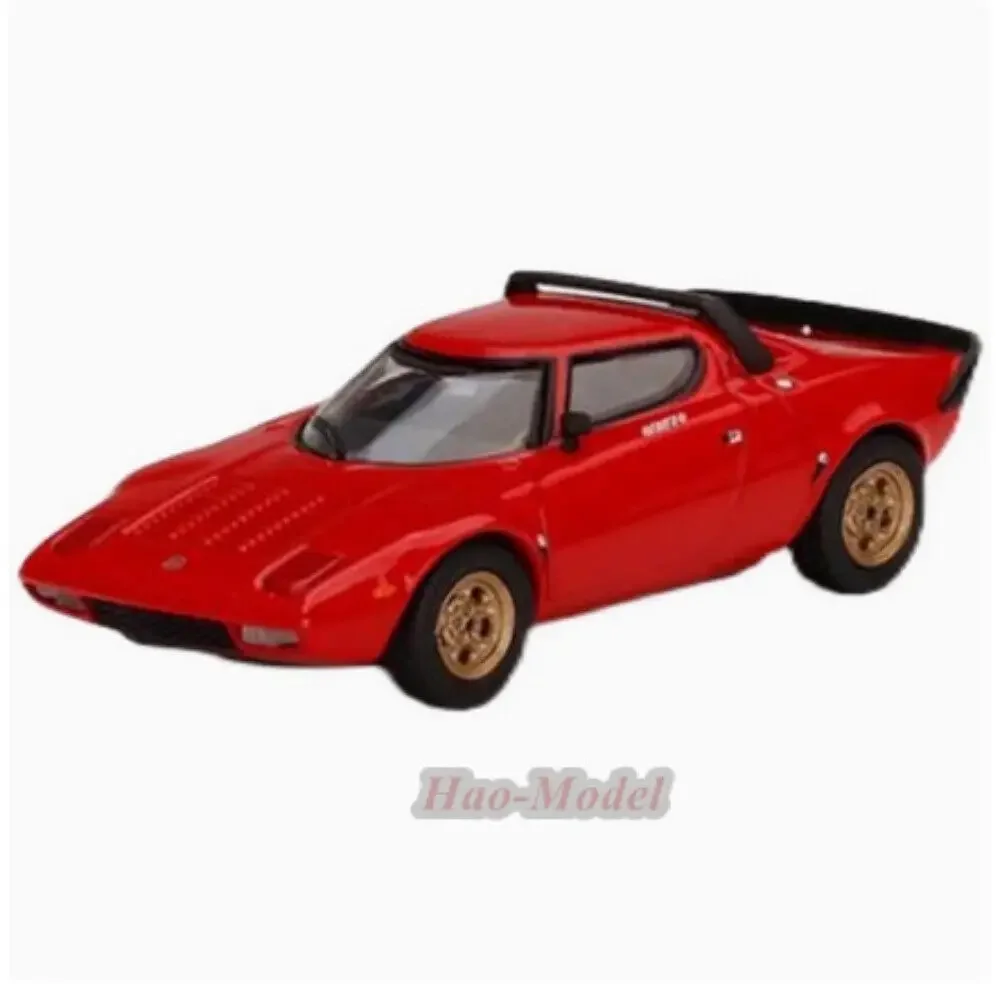 1/64 For Lancia Stratos Stradale Car Model Alloy Diecast Simulation Kids Toys Boys Birthday Gifts Hobby Display Ornaments Red