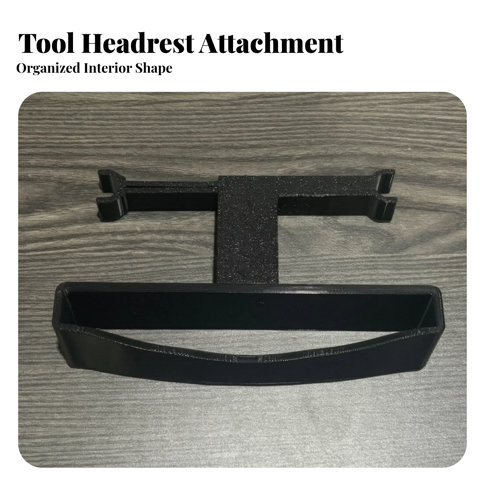 Headrest Cap Rack with Adjustable Strap Universal Fit Car Headrest Cap Organizer Sleek Compact for Truck, Everyday Driving