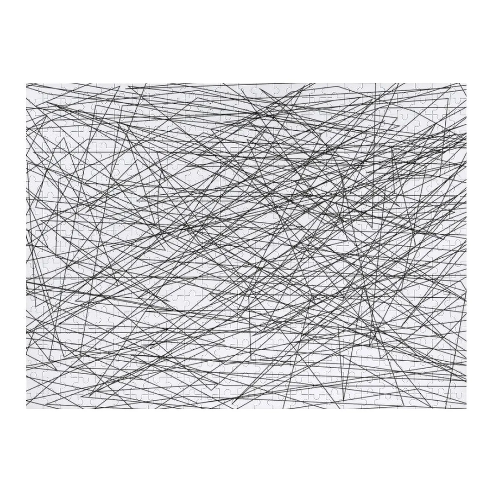 

The Lines — черно-белый простой модный пазл, персонализированный персонализированный пазл