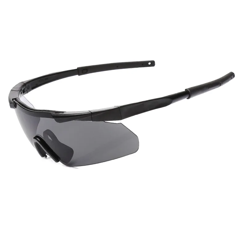 DulGoggles militaires CS Airsoft, lunettes de tir coupe-vent HD, 3 lentilles, motocross, moto, canadisme, lunettes de sécurité