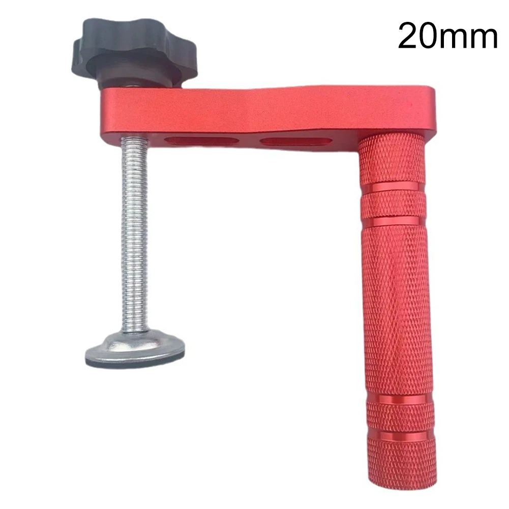 1pc 19mm/20mm Dog Hole Clamp Woodworking Benchtop Bench Dog Clamp Aluminum Alloy Fixed Clip Hardware Accessories