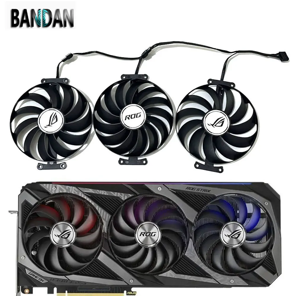 NEW ROG Strix RTX3080 95MM 7PIN CF1010U12S GPU Cooler Durable Fan For ASUS ROG RTX 3060 3070 3080 Ti 3090 RX 6700 Video Card Fan