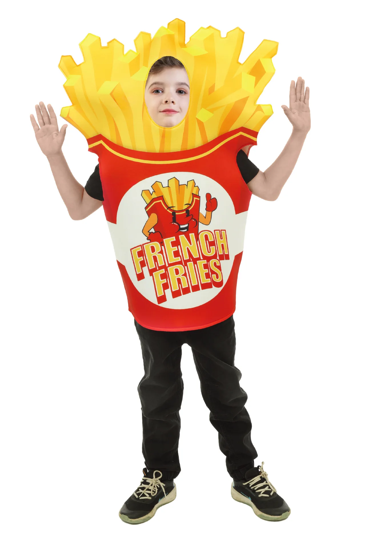 Funny Children Cosplay French Fries Costume Creative Party Outfit Stage Costume