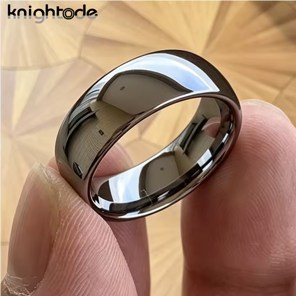 High Quality Tungsten Carbide Ring Wedding Engagement Ring For Men Women Domed Band Polished Shiny Comfort Fit 8/7/6/5/4/3/2mm