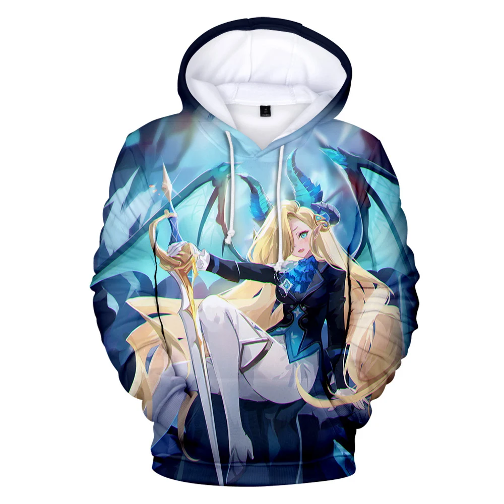 3D Print Guardian Tales Female Knight & princess Fall Winer Suit Hoodies Sportswear Hooded Youthful Kawaii Women/Men The hooded