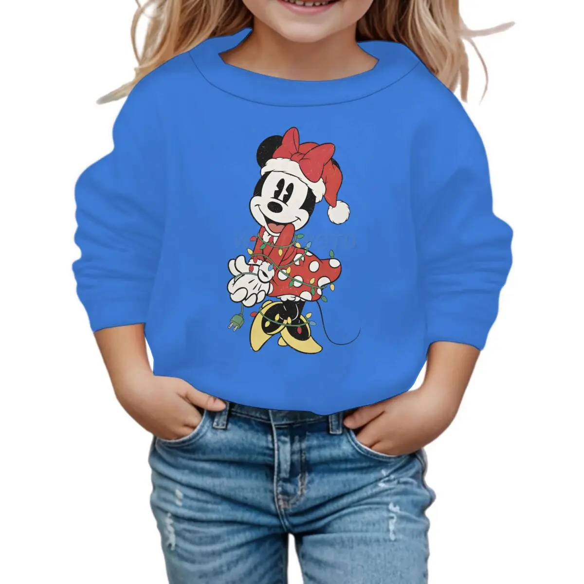 ملابس الفتيات اللطيفة ميني ماوس كاواي الكرتونية هدية سويت شيرت للفتيات الصغيرات ملابس حفلات عيد الميلاد بلوفرات كرتونية بأكمام طويلة