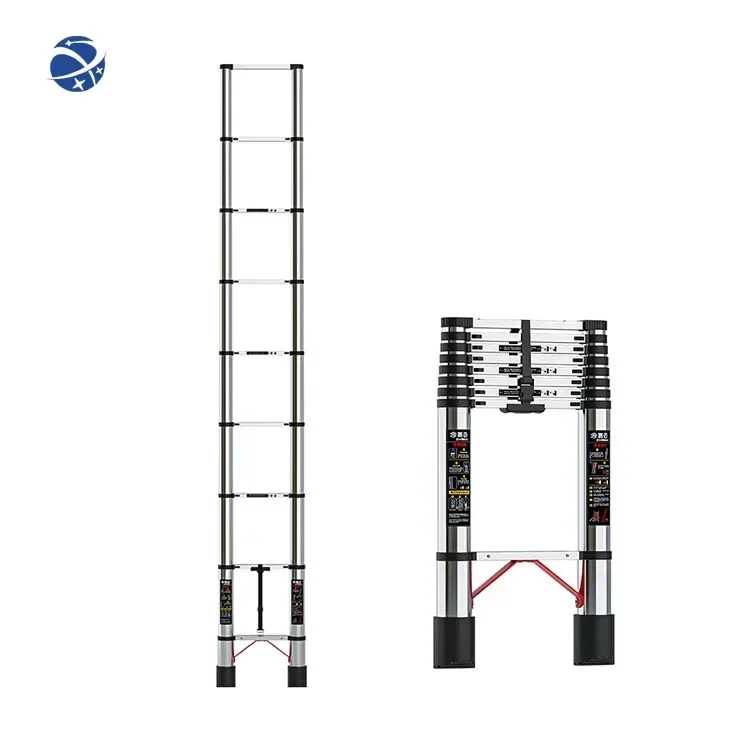 Stainless Steel Multi Purpose Ladder Telescoping Ladder foldable step Single Telescopic Ladder