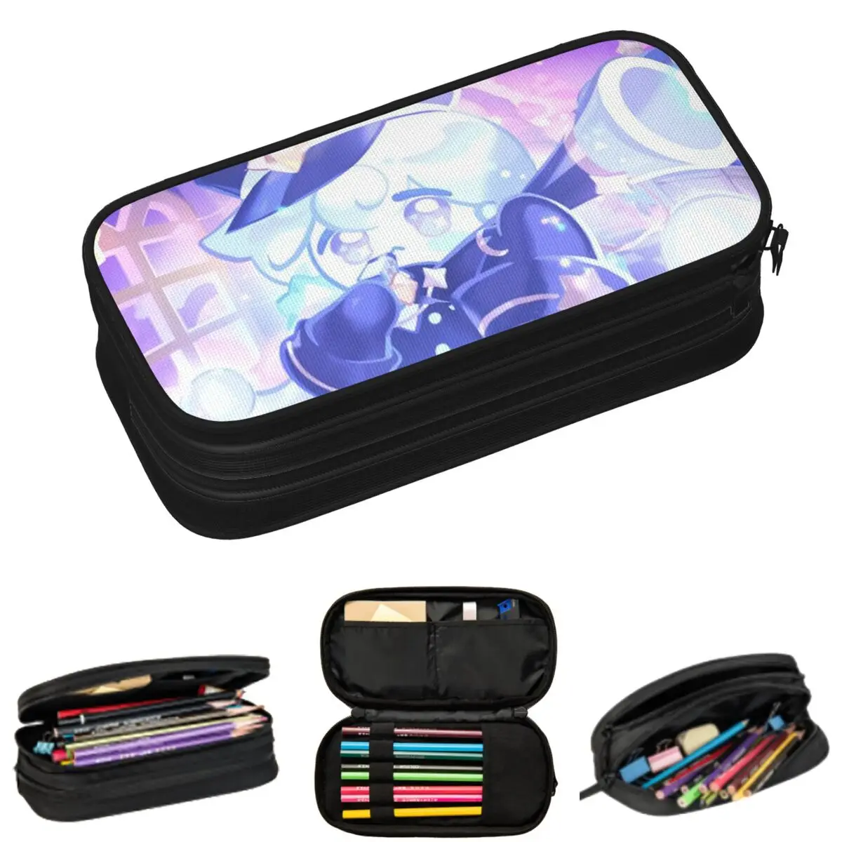 

Milky Way Cookie Run Kingdom Game Pencil Cases for Students Gifts Pen Box Pencil Bag Big Capacity Pencil Pouch