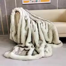 New Winter Faux-fur Thickened Plush Blanket Flannel Imitation Fox Fur Warm Soft Blanket for Bed Double King Size Throw Blanket - AliExpress 15