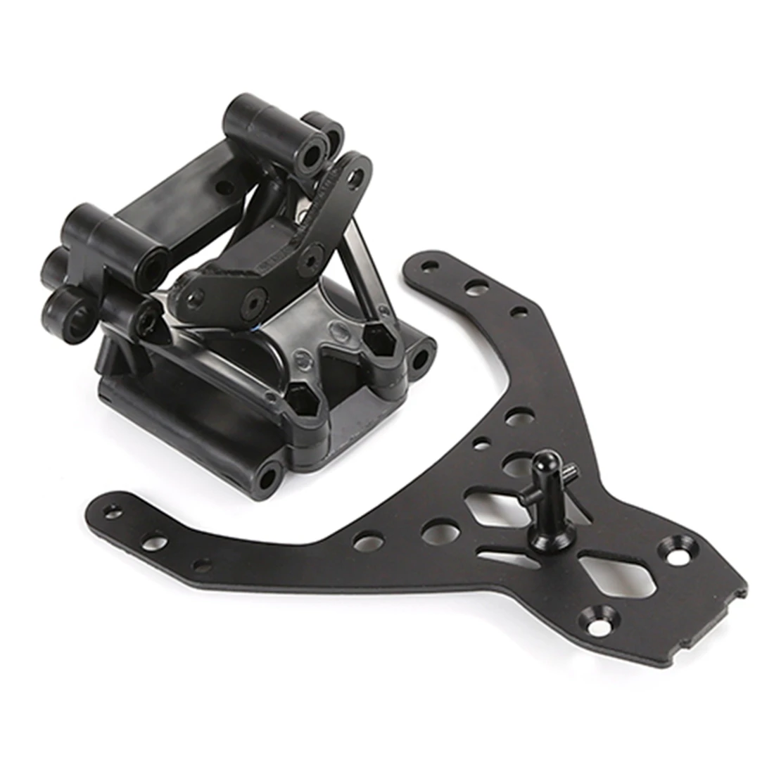 Front Towers Bulkhead Suporta Kit para HPI Rovan King Motor, Baja 5B Buggy, RC Car Peças de Brinquedos, Preto