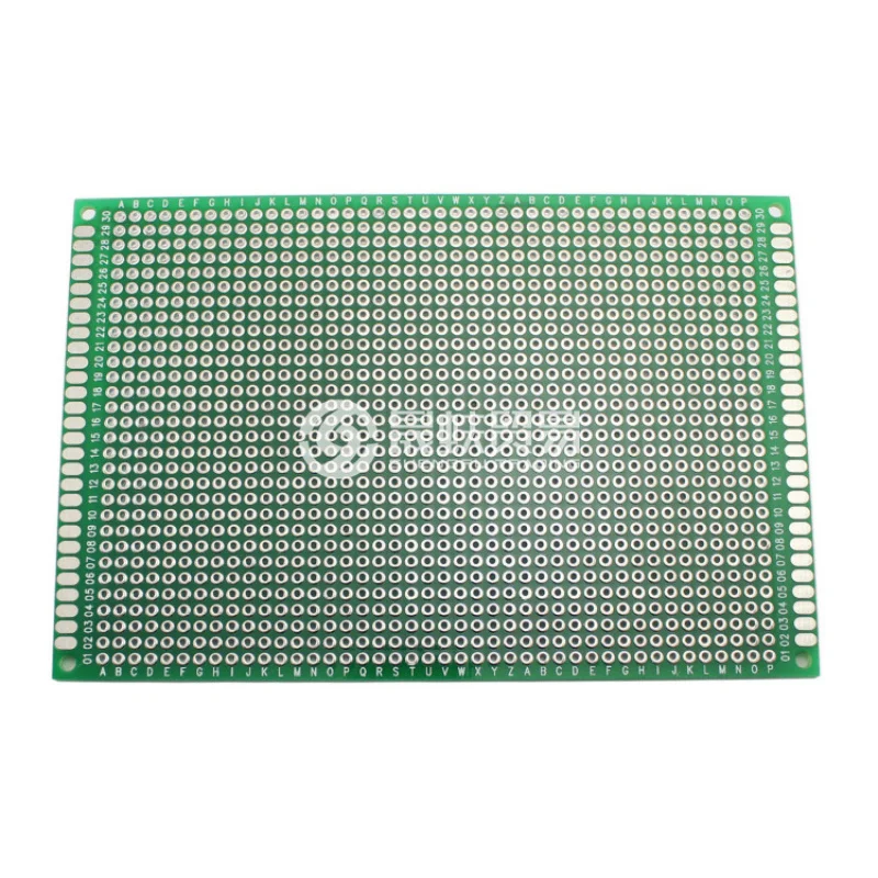 Universal Circuit Board Wire-Wrap, Double-Sided Revestimento de solda Fiberglass Board, PCBCircuit Brassboard, 8x12cm