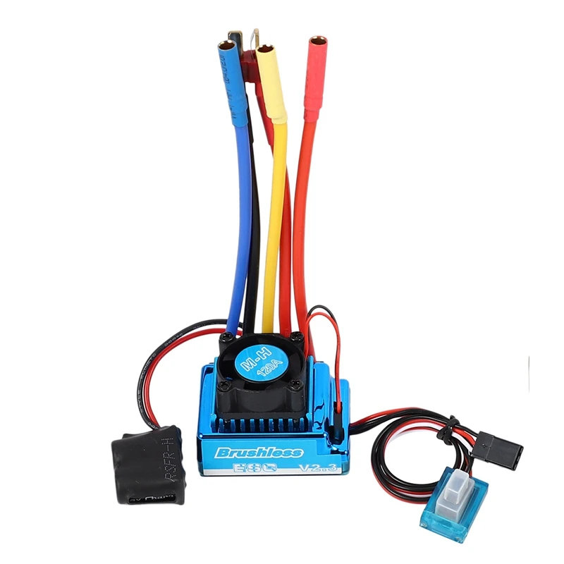 120A Brushless Esc Electric Speed Controller & 1:10 Car 120A Waterproof Brushless Esc + Program Card Combination Details