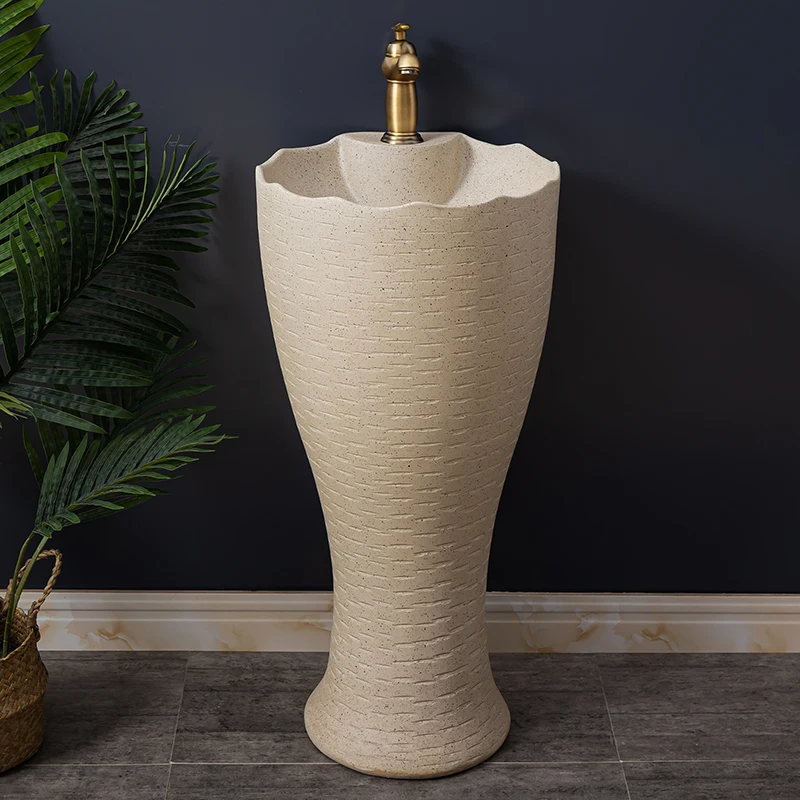 

Ceramic pillar style washbasin balcony