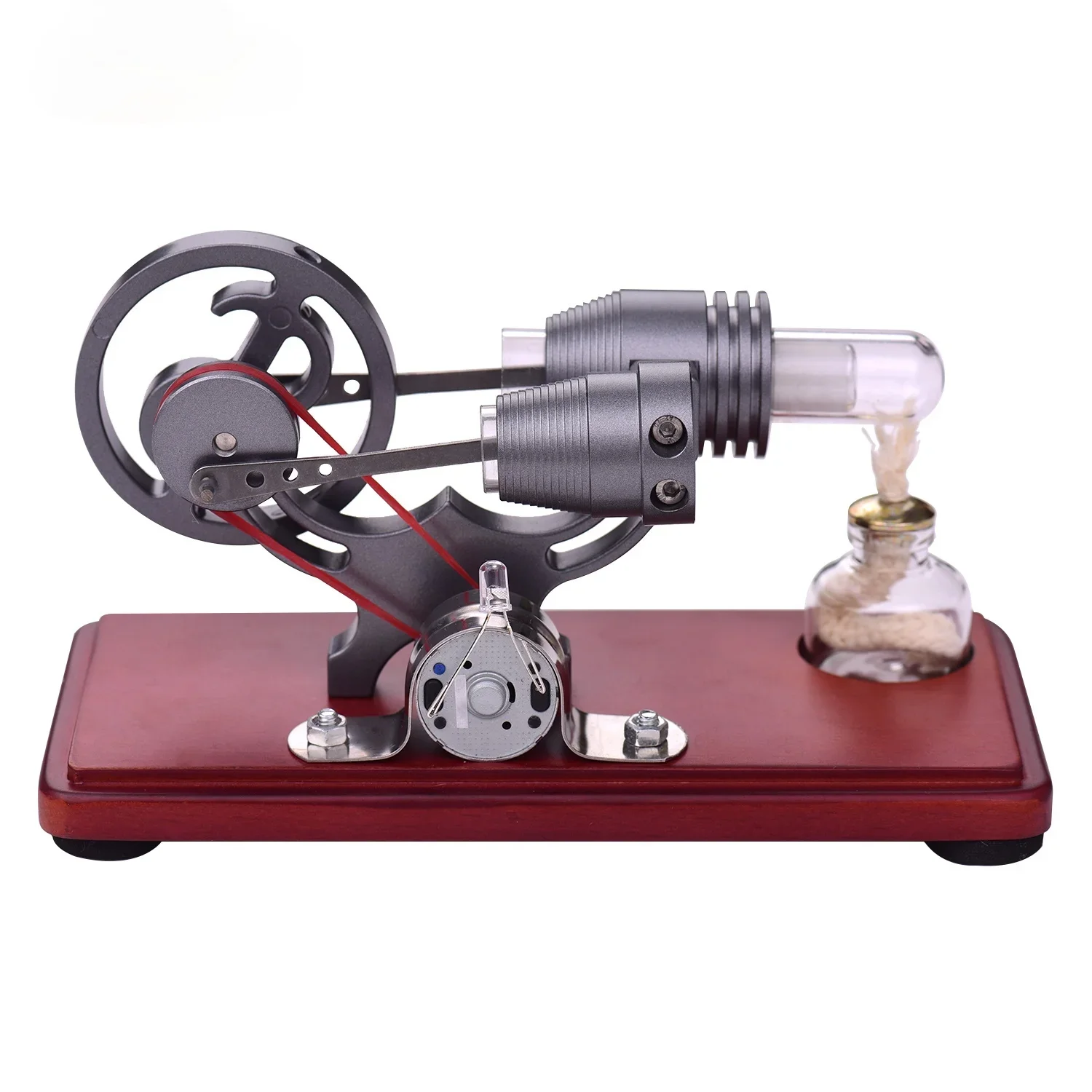 Aibecy Retro Style Hot Air Stirling Engine Motor Model  Flywheel Design Educational Toy Electricity Generator for Teacher