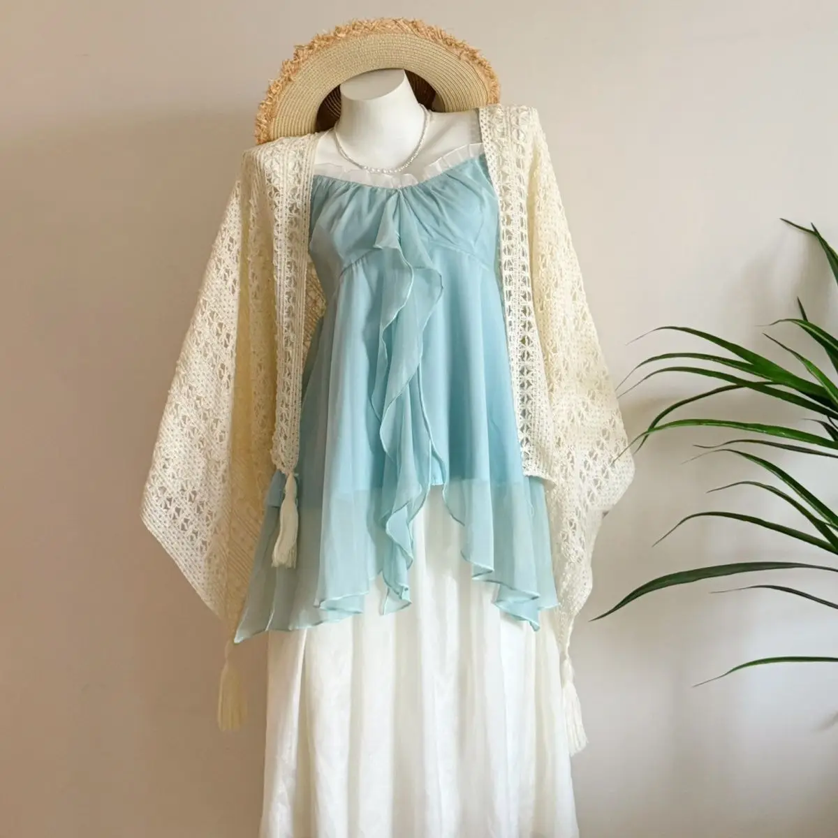 عادية شاطئ نمط 2 قطعة تنورة مجموعات النساء Y2k المحاصيل سترة علوية + التنانير الصغيرة الحلو أنيقة Kawaii خمر الدعاوى الكورية الموضة #4