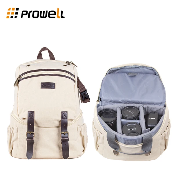

Prowell Camera Backpack Bags Canvas Leisure Multifunctional photography Backpack Bag Travel Camera Backpack For Canon Sony Nikon