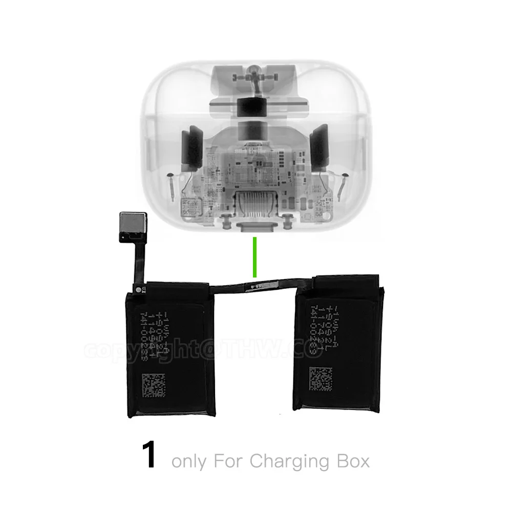 CP1154 3.7V Replace Battery For Apple Airpods PRO A2084 A2083 A2190 airpods pro air pods pro Replacement Batteries Batteria+Tool