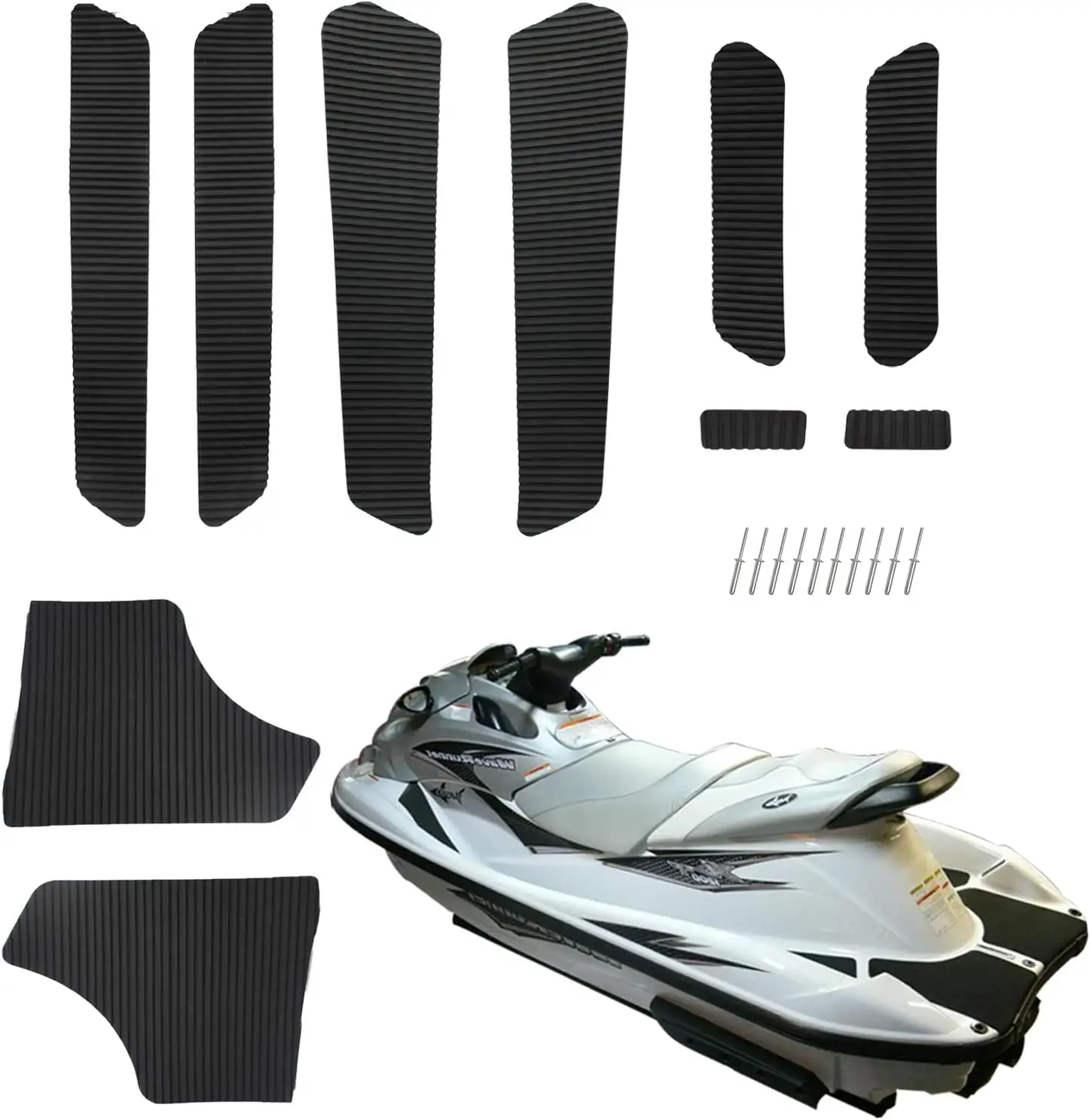 

Traction Mats Foot Pads for Yamaha WaveRunner XL1200 XL800 XLT1200 Models 1999-2005
