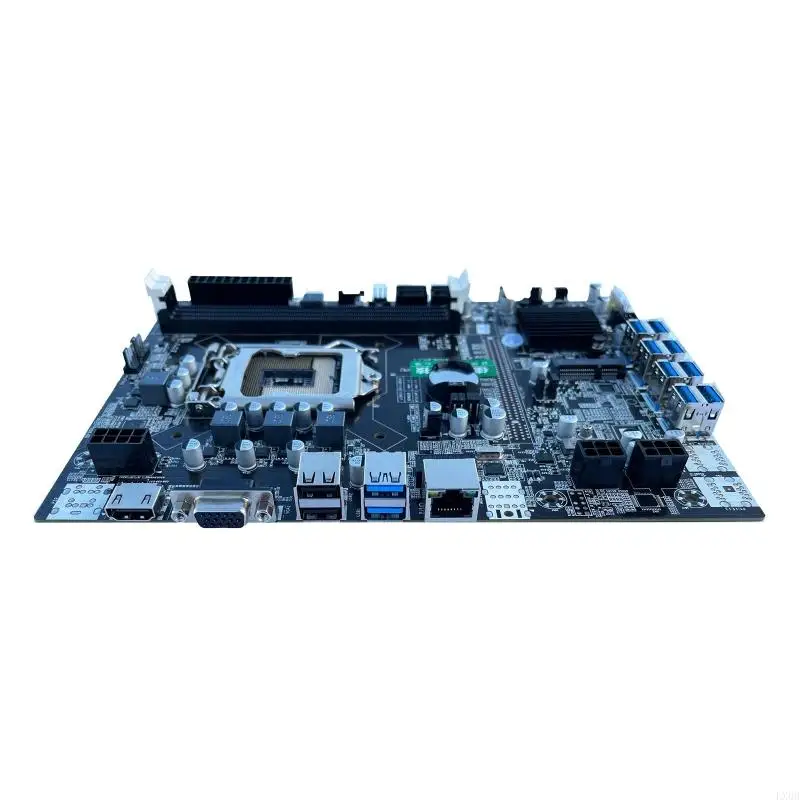 LX0B BTC Motherboard B75 BTC CPU Miner Motherboard DDR3 8 PCI-E CARD SUBER